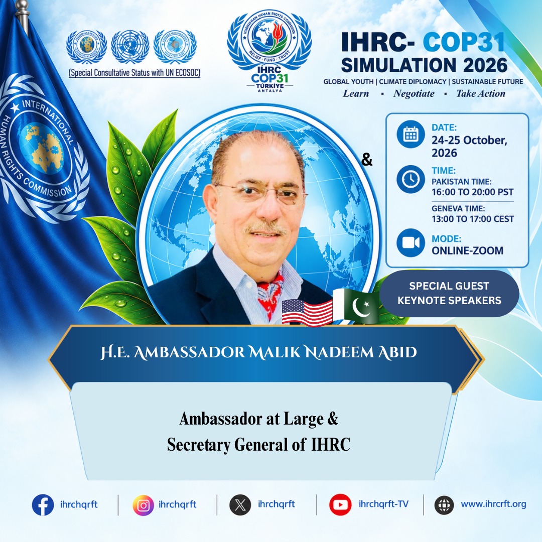 Conférence de simulation IHRC-COP31 2026 en ligne