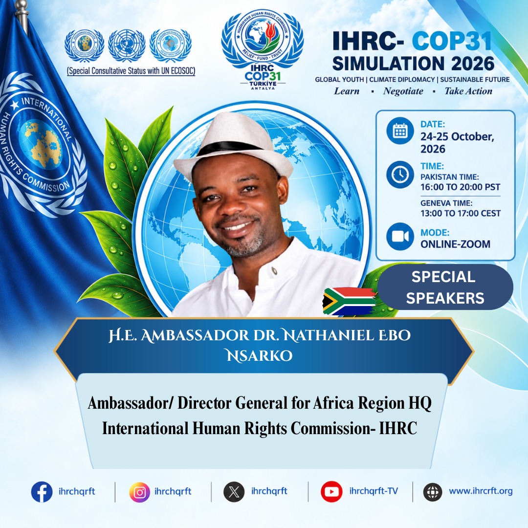 Conférence de simulation IHRC-COP31 2026 en ligne