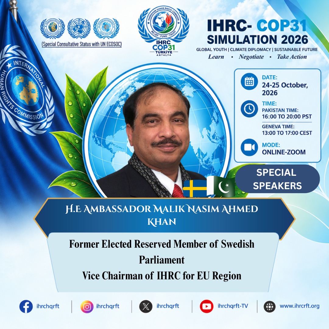 Conférence de simulation IHRC-COP31 2026 en ligne
