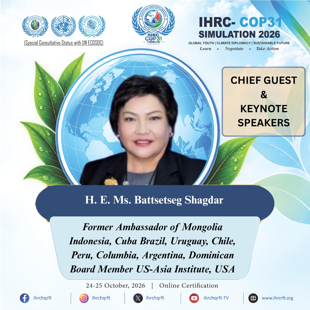 Conférence de simulation IHRC-COP31 2026 en ligne