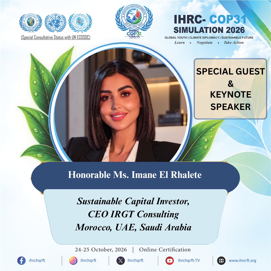 Conférence de simulation IHRC-COP31 2026 en ligne