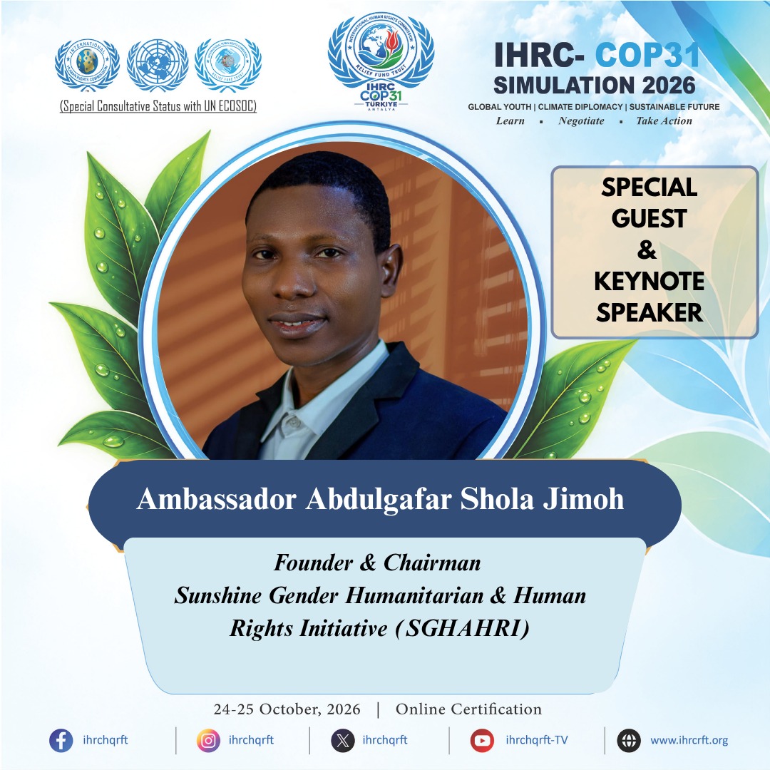 Conférence de simulation IHRC-COP31 2026 en ligne