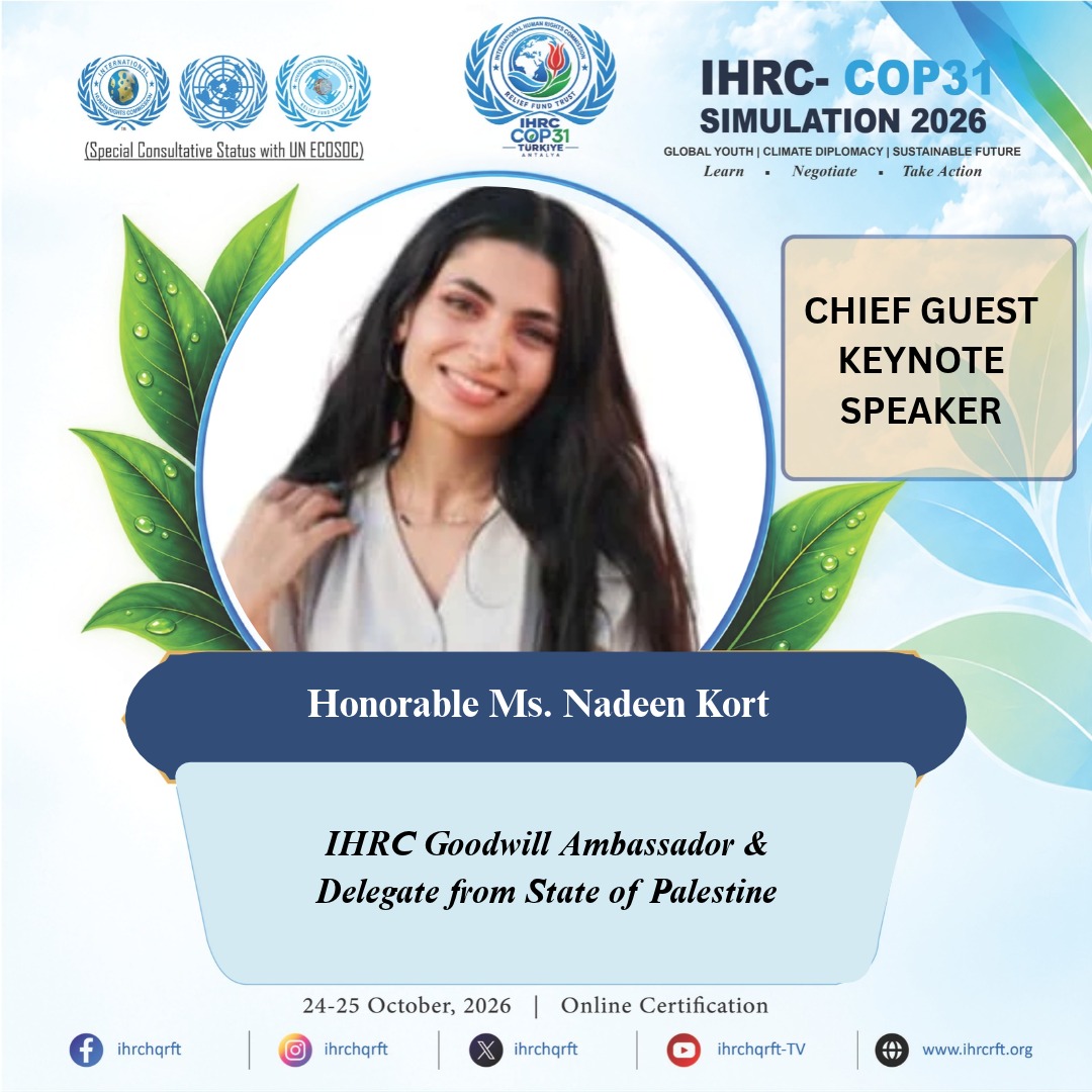 Conférence de simulation IHRC-COP31 2026 en ligne