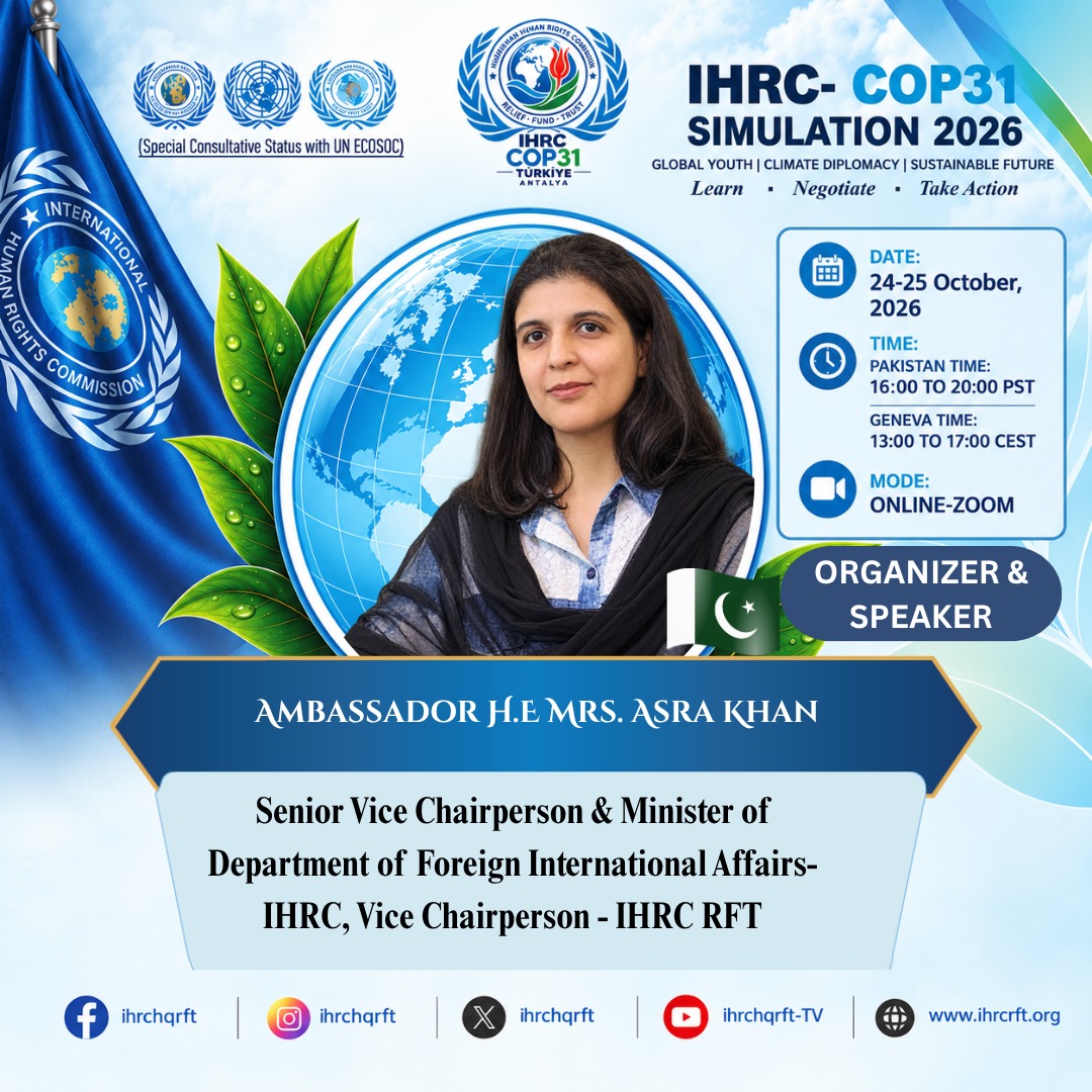 Conférence de simulation IHRC-COP31 2026 en ligne