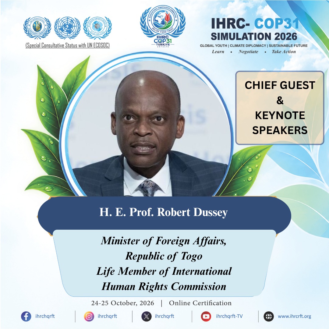 Conférence de simulation IHRC-COP31 2026 en ligne