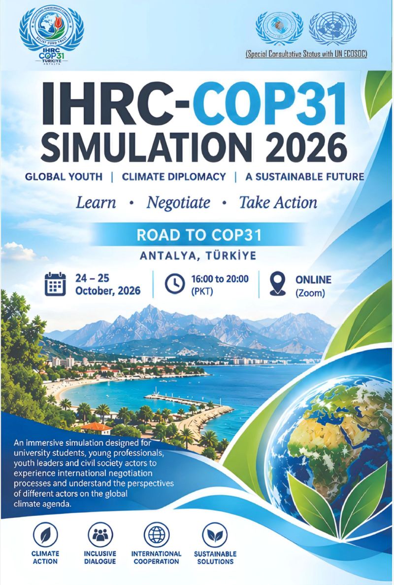 Conférence de simulation IHRC-COP31 2026 en ligne